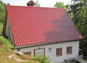 Stahldachdeckung