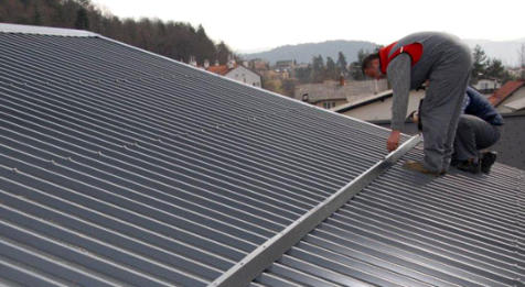 Jeklena strešna kritina oblike trapez